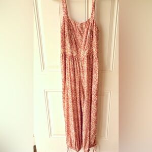 Floral Peach Jumpsuit